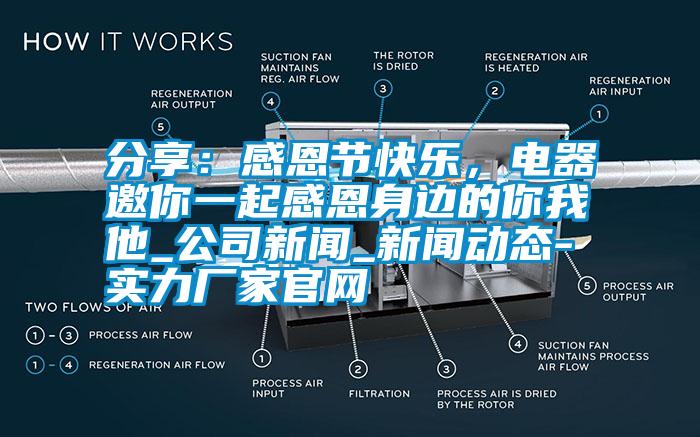 分享：感恩節快樂(lè )，電器邀你一起感恩身邊的你我他_公司新聞_新聞動(dòng)態(tài)-實(shí)力廠(chǎng)家官網(wǎng)