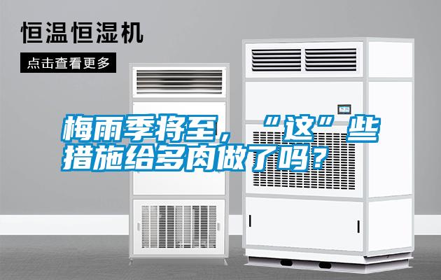 梅雨季將至，“這”些措施給多肉做了嗎？