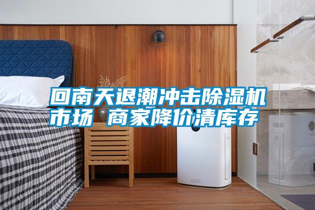 回南天退潮沖擊除濕機市場(chǎng) 商家降價(jià)清庫存