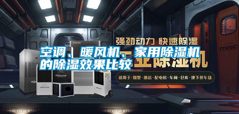 空調、暖風(fēng)機、家用除濕機的除濕效果比較