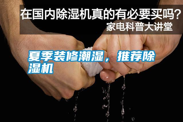 夏季裝修潮濕，推薦除濕機
