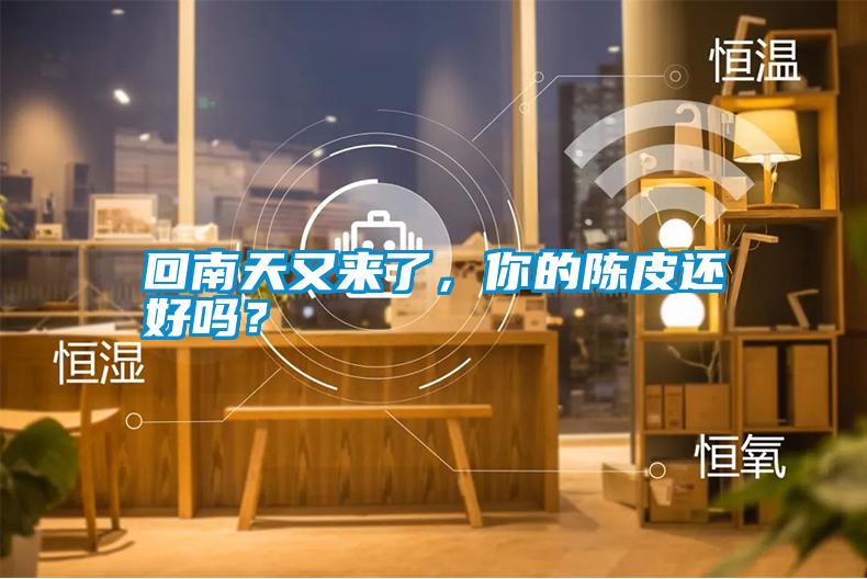 回南天又來(lái)了，你的陳皮還好嗎？