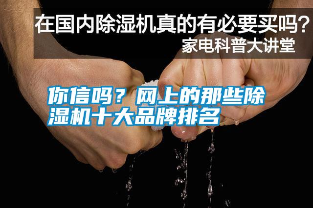 你信嗎？網(wǎng)上的那些除濕機十大品牌排名