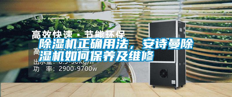 除濕機正確用法，安詩(shī)曼除濕機如何保養及維修