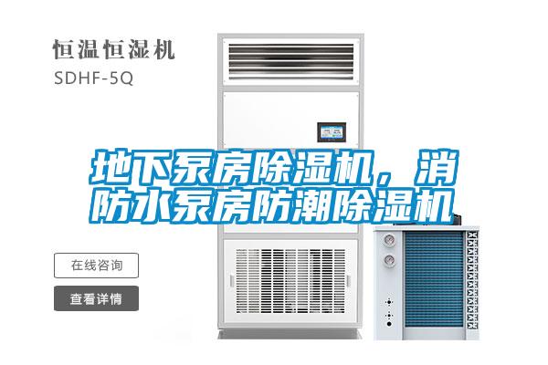 地下泵房除濕機，消防水泵房防潮除濕機