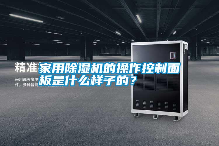 家用除濕機的操作控制面板是什么樣子的？