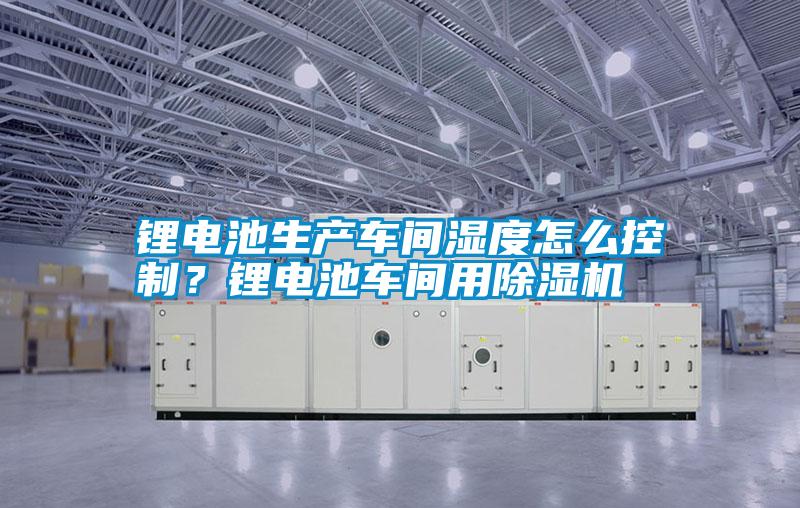 鋰電池生產(chǎn)車(chē)間濕度怎么控制？鋰電池車(chē)間用除濕機