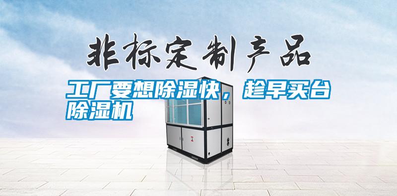 工廠(chǎng)要想除濕快，趁早買(mǎi)臺除濕機