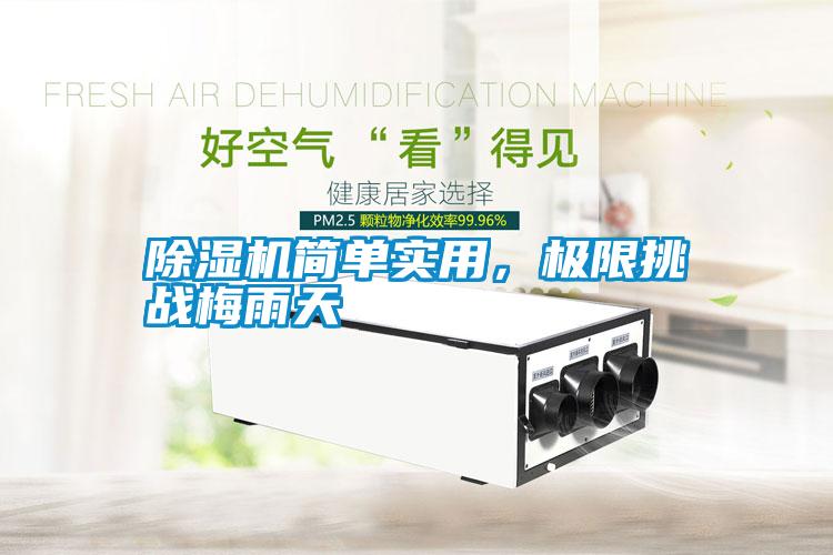 除濕機簡(jiǎn)單實(shí)用，極限挑戰梅雨天