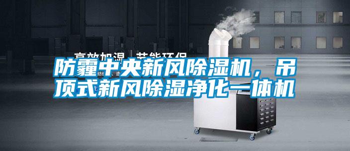 防霾中央新風(fēng)除濕機，吊頂式新風(fēng)除濕凈化一體機