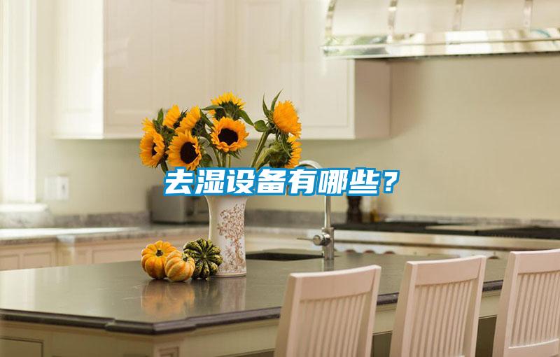 去濕設備有哪些？