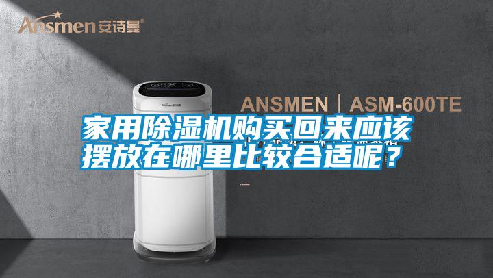 家用除濕機購買(mǎi)回來(lái)應該擺放在哪里比較合適呢？