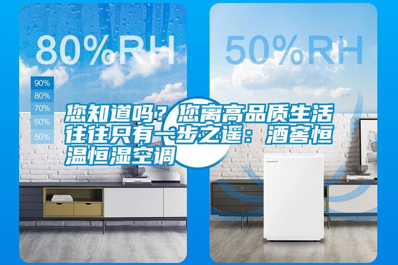 您知道嗎？您離高品質(zhì)生活往往只有一步之遙：酒窖恒溫恒濕空調
