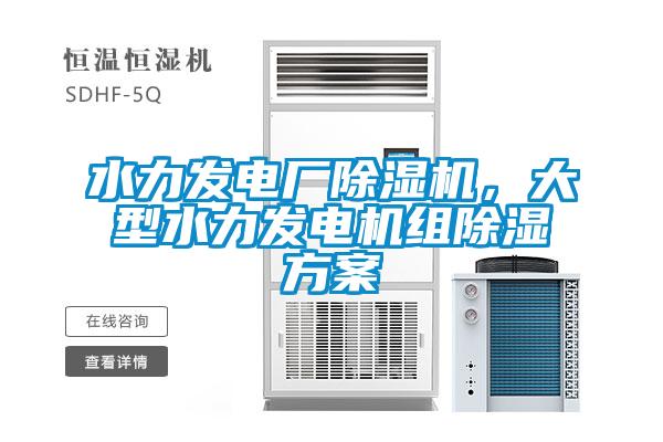水力發(fā)電廠(chǎng)除濕機，大型水力發(fā)電機組除濕方案