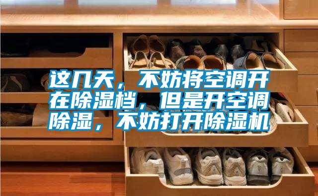 這幾天，不妨將空調開(kāi)在除濕檔，但是開(kāi)空調除濕，不妨打開(kāi)除濕機