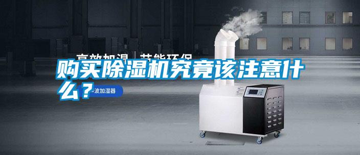 購買(mǎi)除濕機究竟該注意什么？