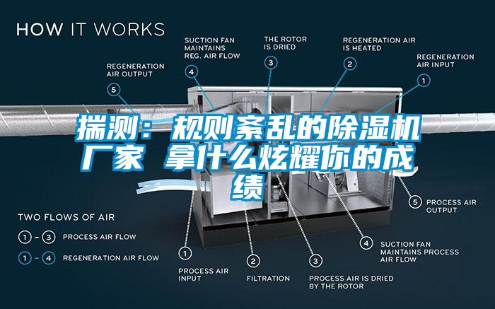 揣測：規則紊亂的除濕機廠(chǎng)家 拿什么炫耀你的成績(jì)
