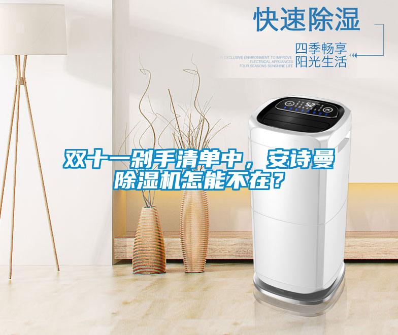雙十一剁手清單中，安詩(shī)曼除濕機怎能不在？