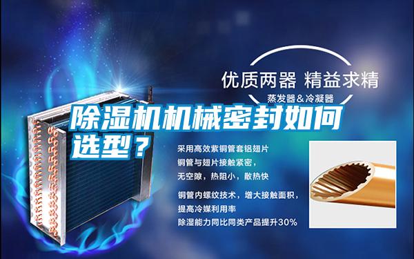 除濕機機械密封如何選型？