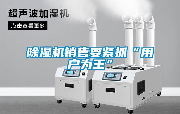 除濕機銷(xiāo)售要緊抓“用戶(hù)為王”