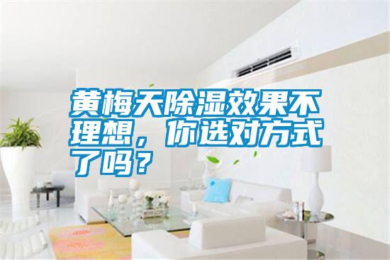黃梅天除濕效果不理想，你選對方式了嗎？