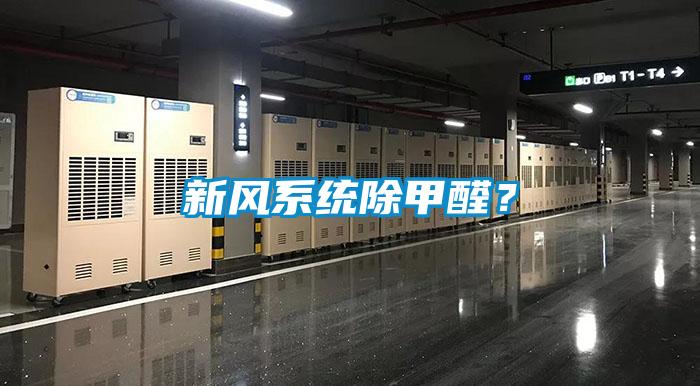 新風(fēng)系統除甲醛？