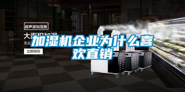 加濕機企業(yè)為什么喜歡直銷(xiāo)
