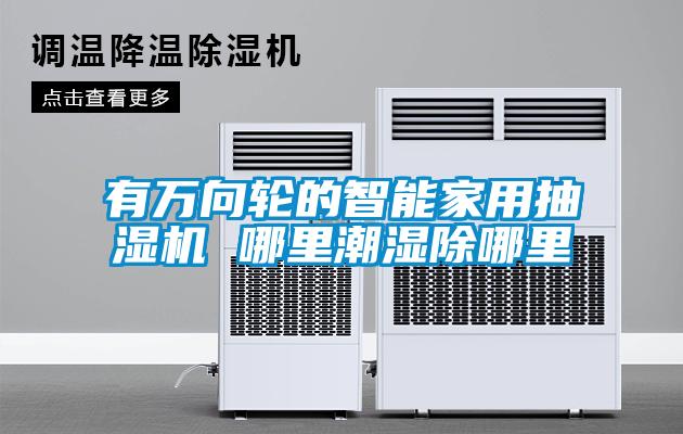 有萬(wàn)向輪的智能家用抽濕機 哪里潮濕除哪里