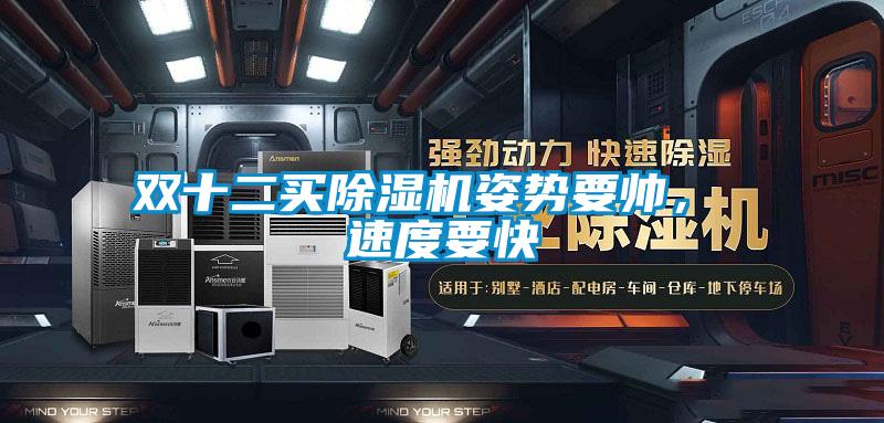 雙十二買(mǎi)除濕機姿勢要帥， 速度要快