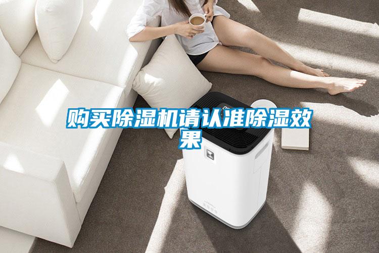 購買(mǎi)除濕機請認準除濕效果
