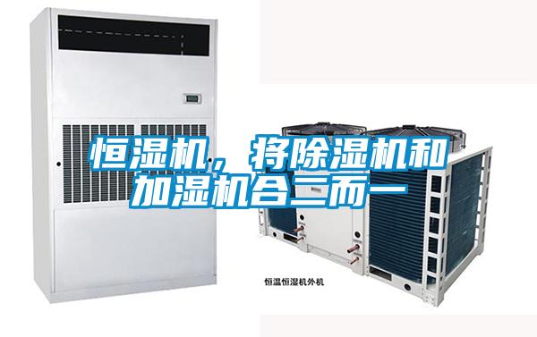 恒濕機，將除濕機和加濕機合二而一