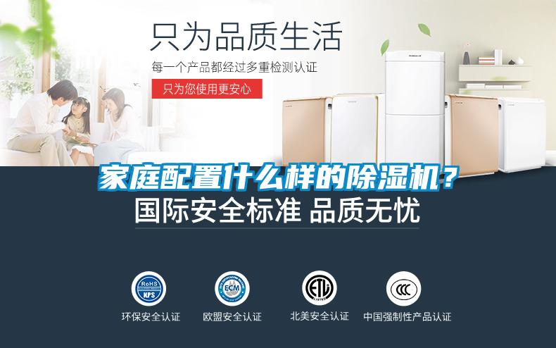 家庭配置什么樣的除濕機？