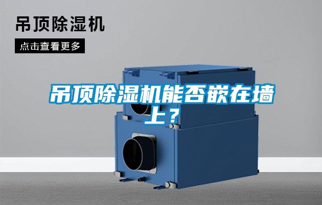 吊頂除濕機能否嵌在墻上？