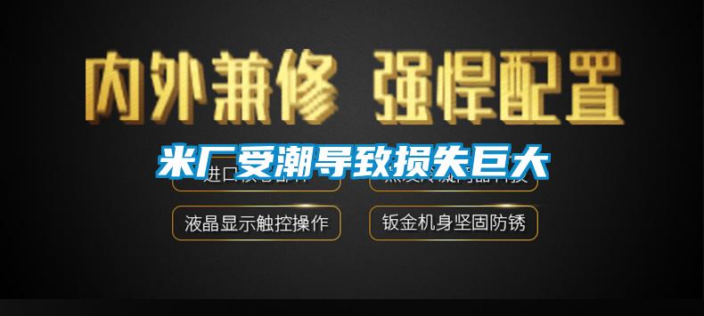 米廠(chǎng)受潮導致?lián)p失巨大