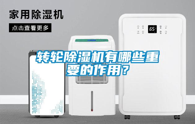 轉輪除濕機有哪些重要的作用？