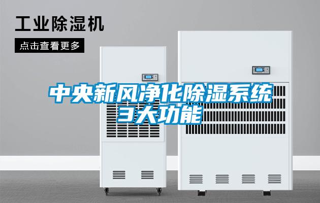 中央新風(fēng)凈化除濕系統3大功能