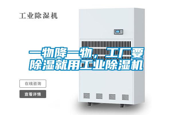 一物降一物，工廠(chǎng)要除濕就用工業(yè)除濕機