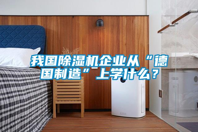 我國除濕機企業(yè)從“德國制造”上學(xué)什么？