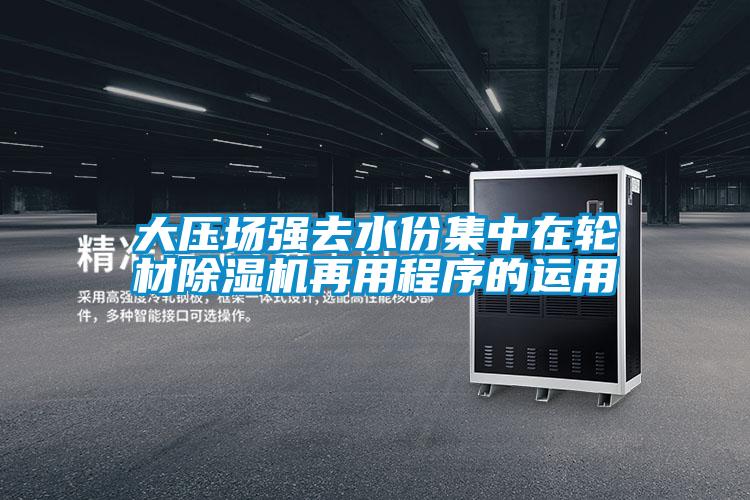 大壓場(chǎng)強去水份集中在輪材除濕機再用程序的運用
