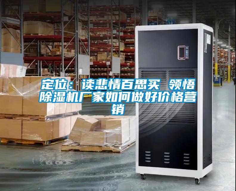 定位：讀悲情百思買(mǎi) 領(lǐng)悟除濕機廠(chǎng)家如何做好價(jià)格營(yíng)銷(xiāo)