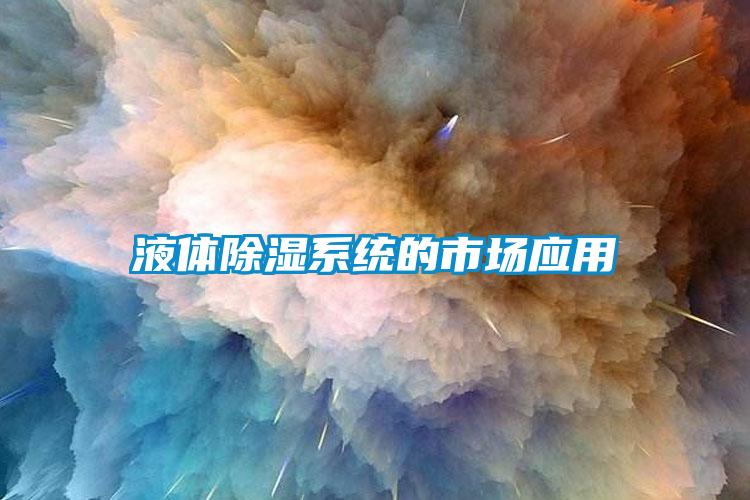 液體除濕系統的市場(chǎng)應用
