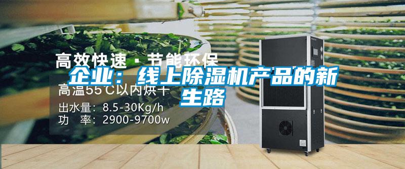 企業(yè)：線(xiàn)上除濕機產(chǎn)品的新生路