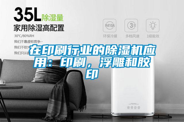 在印刷行業(yè)的除濕機應用：印刷，浮雕和膠印