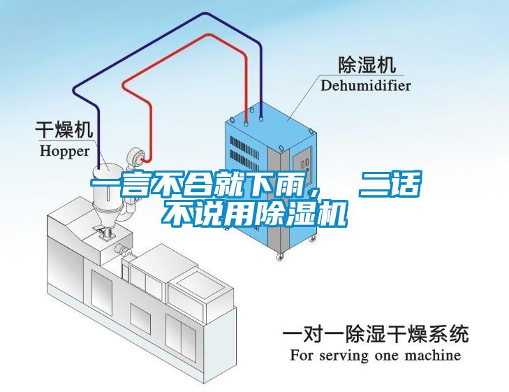 一言不合就下雨， 二話(huà)不說(shuō)用除濕機