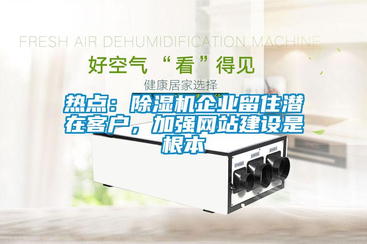 熱點(diǎn)：除濕機企業(yè)留住潛在客戶(hù)，加強網(wǎng)站建設是根本