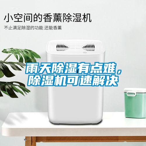 雨天除濕有點(diǎn)難，除濕機可速解決