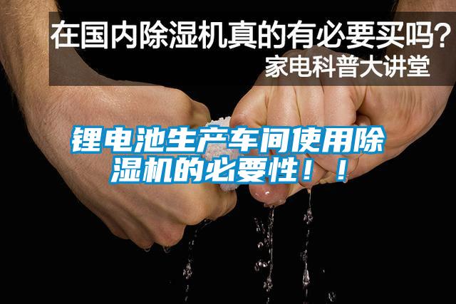 鋰電池生產(chǎn)車(chē)間使用除濕機的必要性??！