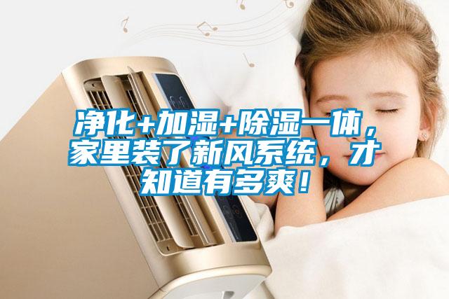 凈化+加濕+除濕一體，家里裝了新風(fēng)系統，才知道有多爽！