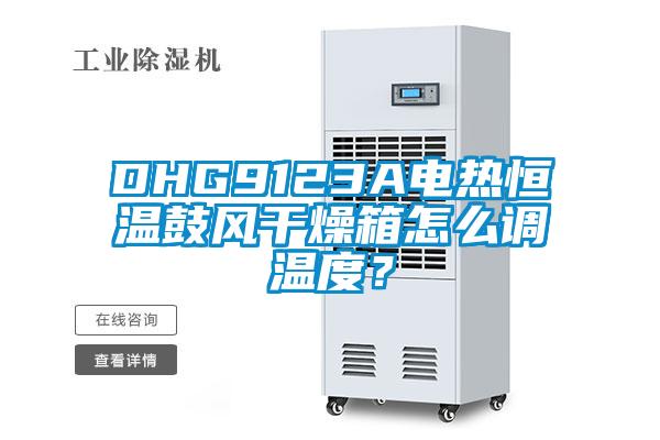 DHG9123A電熱恒溫鼓風(fēng)干燥箱怎么調溫度？