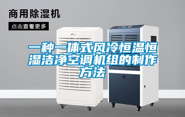 一種一體式風(fēng)冷恒溫恒濕潔凈空調機組的制作方法